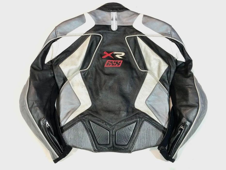 Geaca moto ixs speed piele naturala 56 L XL motocicleta racing touring
