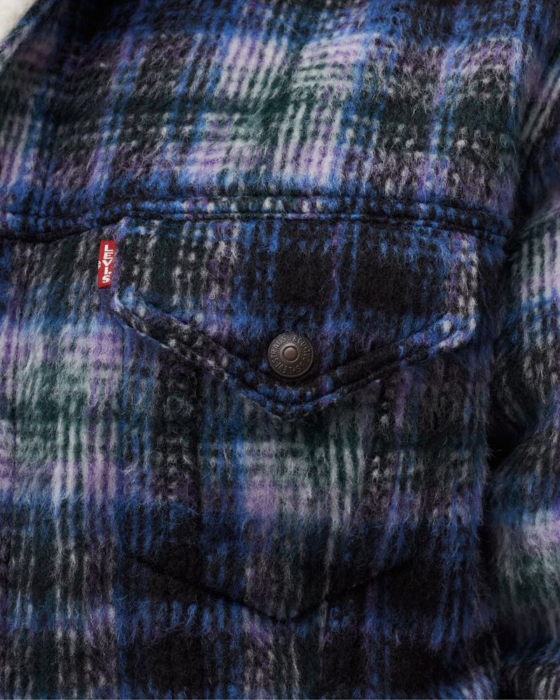 Levis Vintage Fit Sherpa Trucker Jacket ОРИГИНАЛНО мъжко яке - L