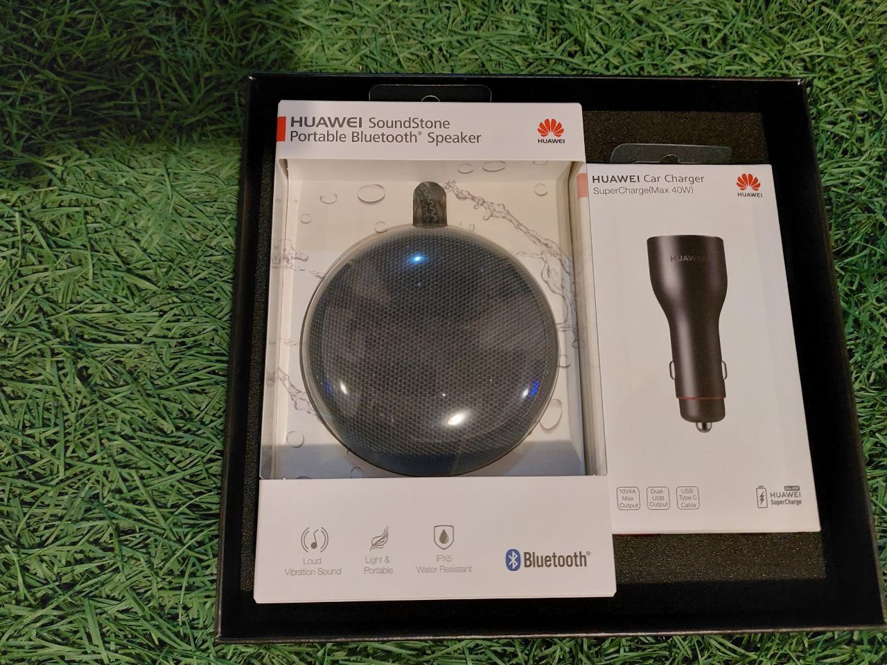Huawei soundstone portable speaker and Huawei car charger подарочные