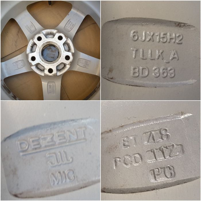 jante aliaj 15; 5x112; Skoda Octavia 2, Octavia 3