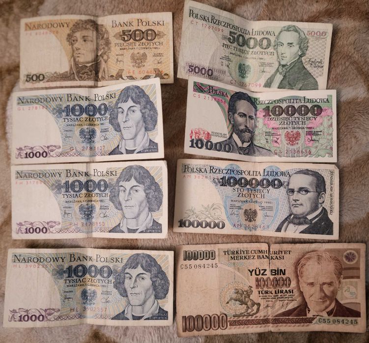 Продам польские злотые и турецкие лиры