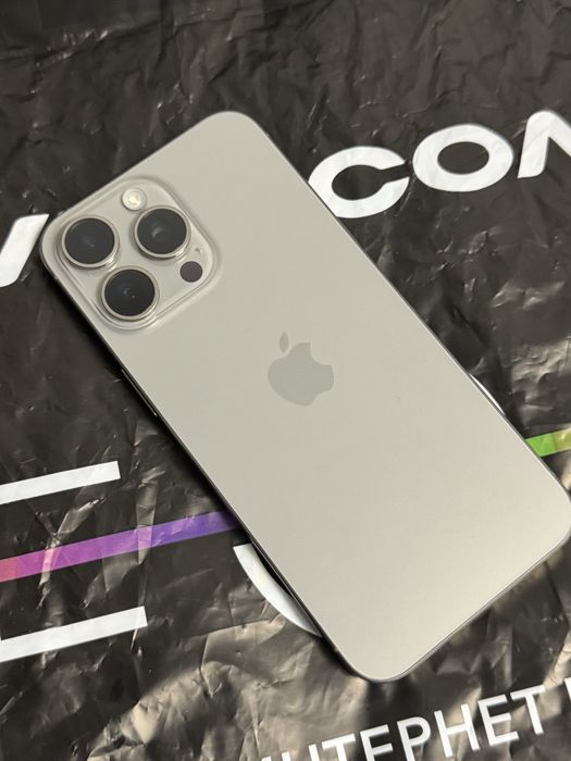 КАТО НОВ 256GB iPhone 15 PRO MAX Гаранция Vivacom 2025 г. Natural