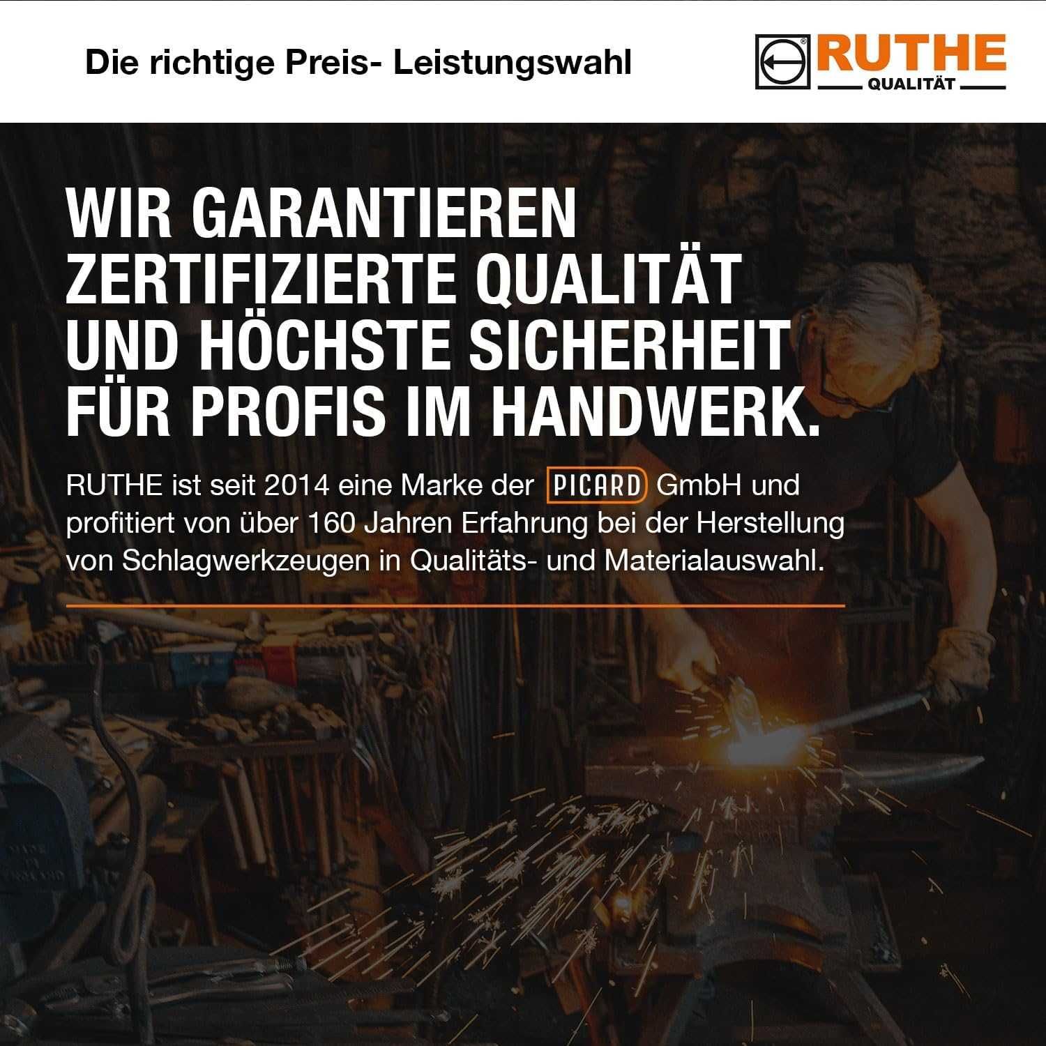 Брадва Ruthe с дръжка от дърво хикори