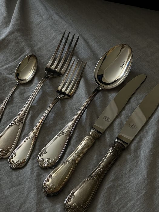 Столовое серебро Greggio (Италия, 925), оригинальная коробка