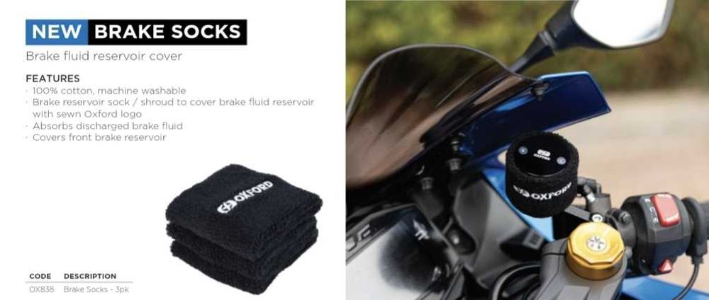 Протектор за казанче спирачна течност OXFORD BRAKE SOCKS-3бр.