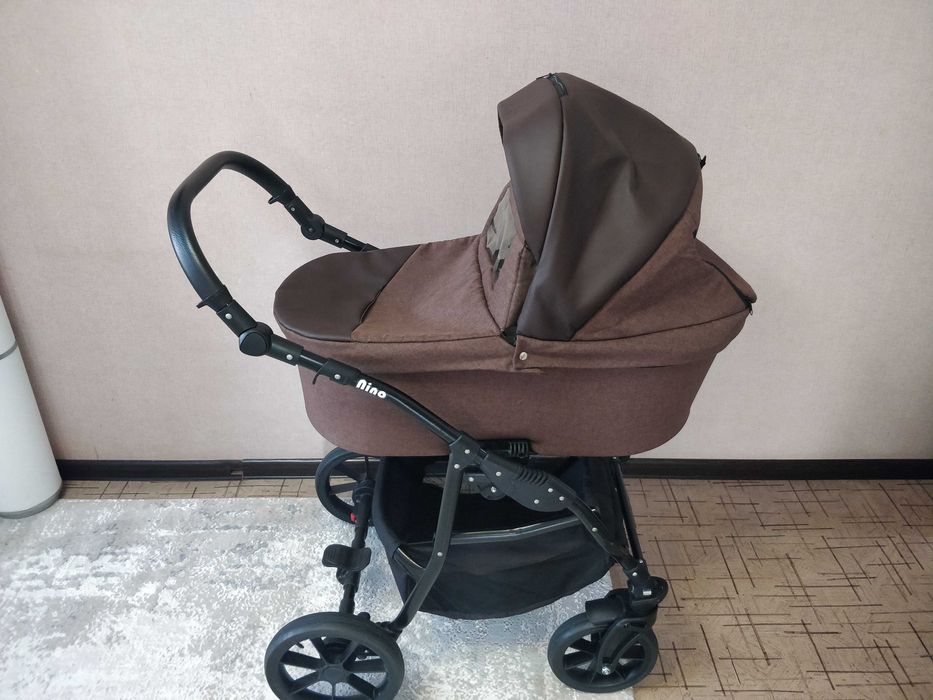 Коляска универсальная 2 в 1 Pituso Nino, коричневый цвет