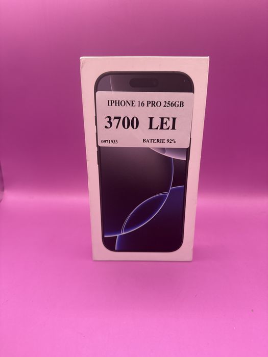 Iphone 16 PRO 256Gb Bateria 92 •Matei Amanet Crangasi• 09719