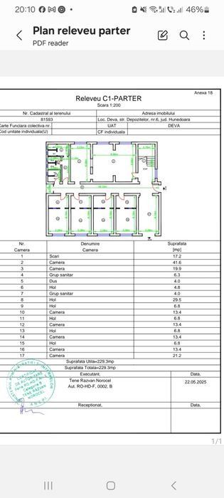 Deva – Clădire P+2, 658 mp utili – ideală pentru birouri,hostel