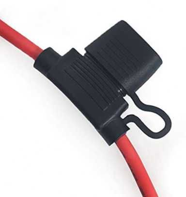 Suport pentru sigurante auto 12V-32V  izolatie rosie, 30 cm