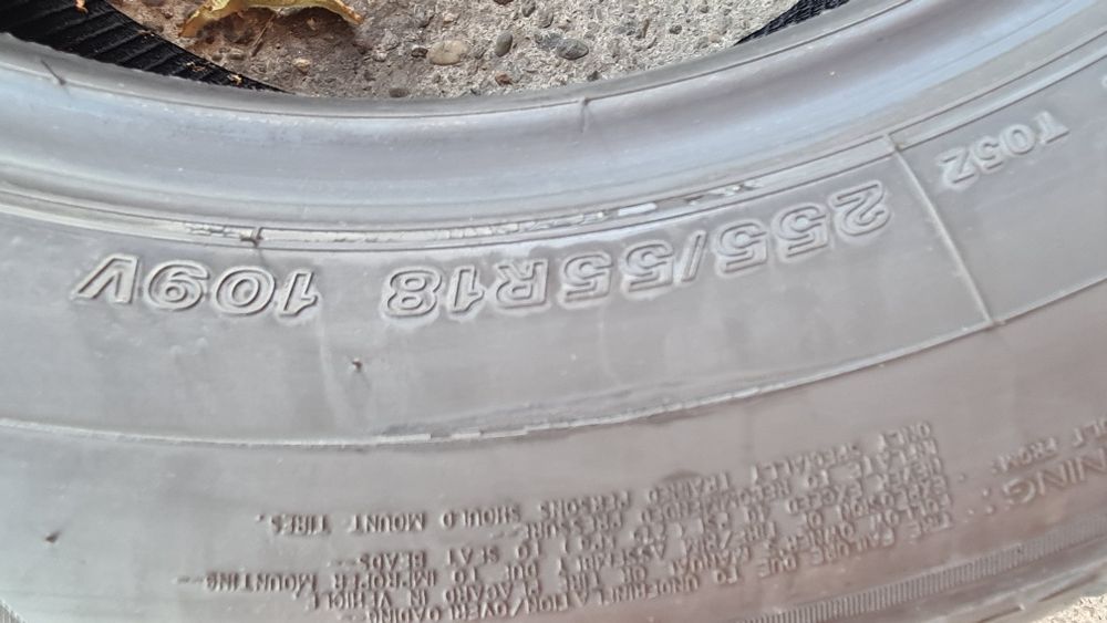 4 anvelope vara Bridgestone 255/55/18,dot 2022