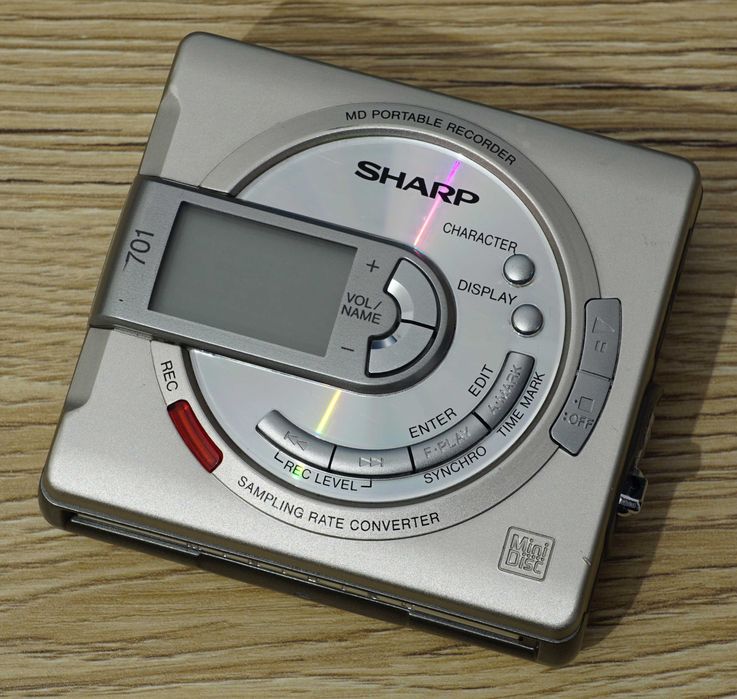 Minidisc player recorder Sharp MD-MS701H(S)2 - TOC error