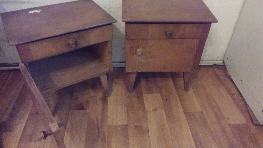 Нощни шкафчета, параван, бял шкаф