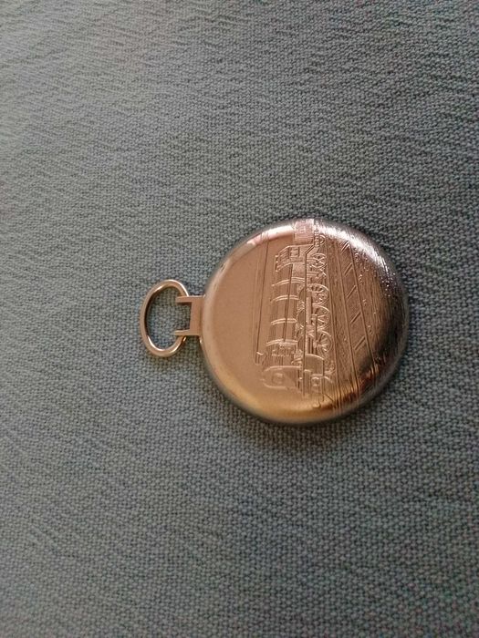 Сребриста каса за джобен  часовник (27 mm)