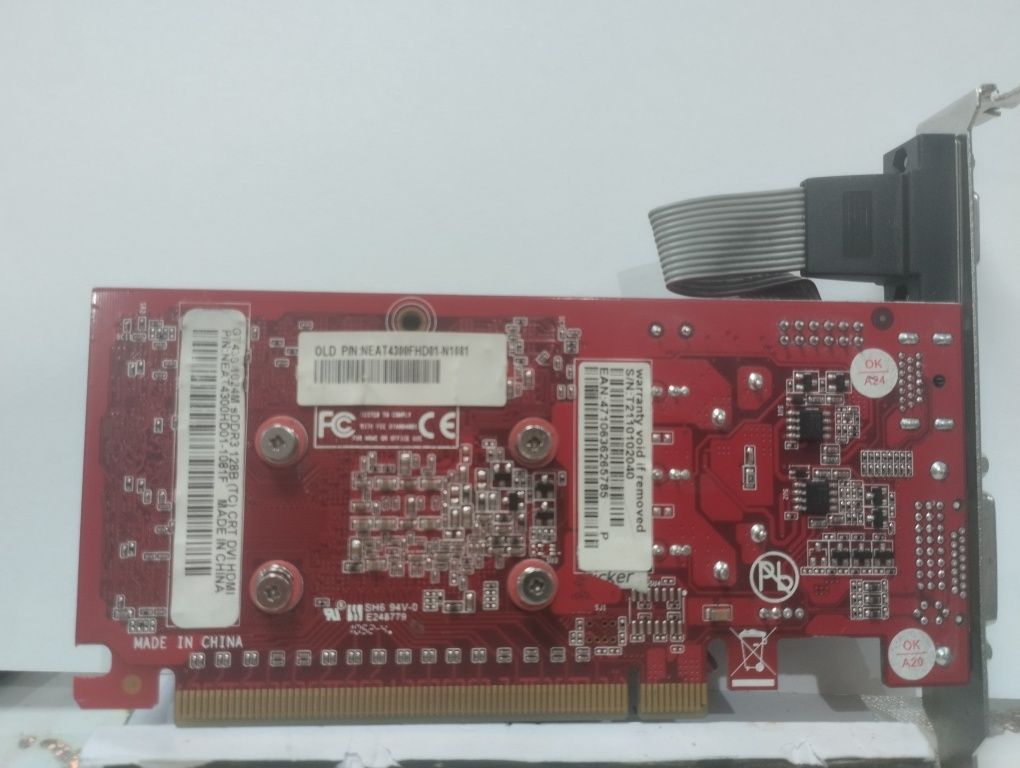 Видеокарта GT 43O 1O24M DDR3 128B в очень хорошем состоянии