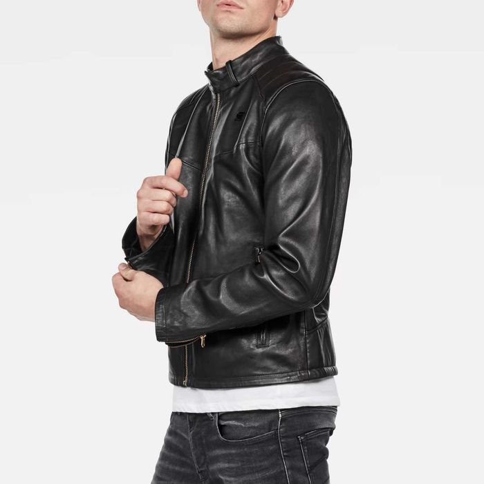 G-STAR Suzaki Classic Кожено Мъжко Яке Като Ново М