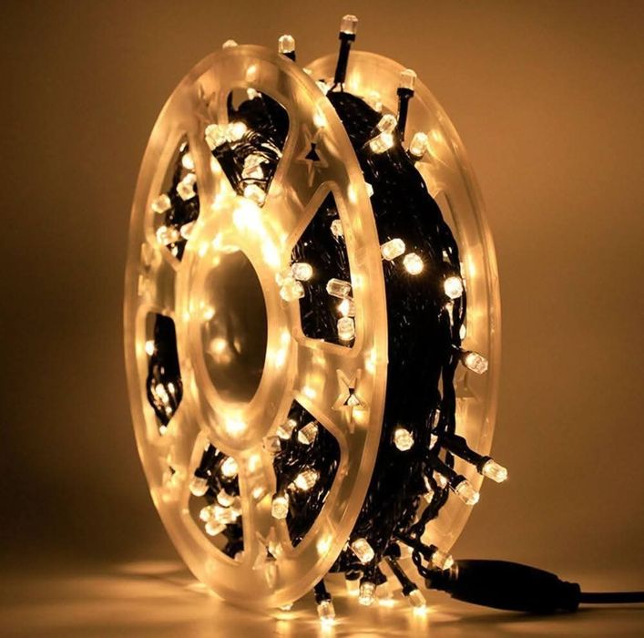 50метра/100МЕТРА Коледни LED Лампи Кристален Диод
Контролер с 8режима