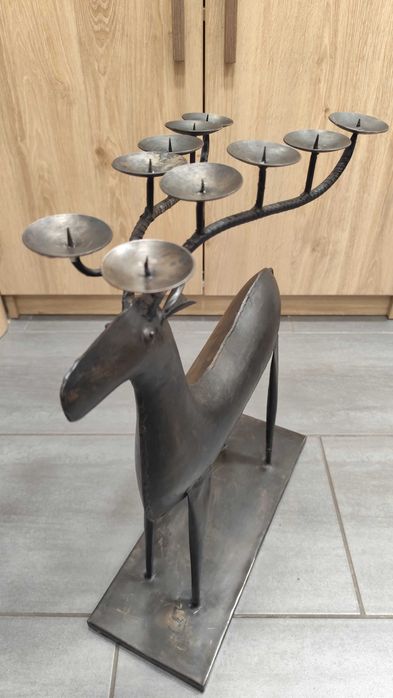 Метален Свещник / Елен / Австрия 1970г.