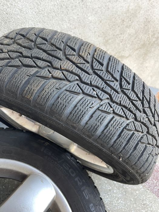 Jante Skoda aluminiu + anvelope M/S 185/60r15