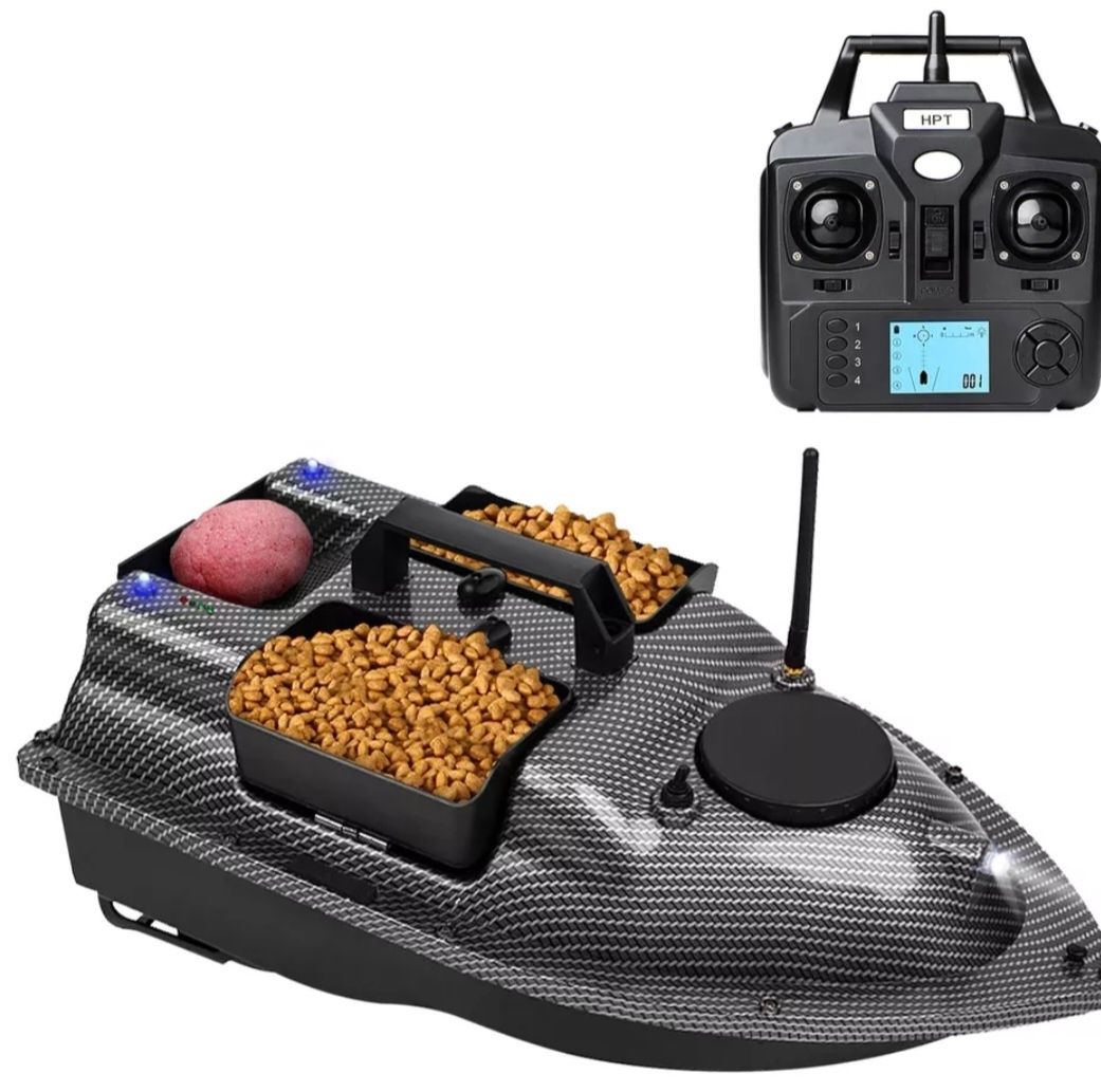 Лодка за захранка карбонова16 точков GPS Bait Boat,12000ml сонар сак