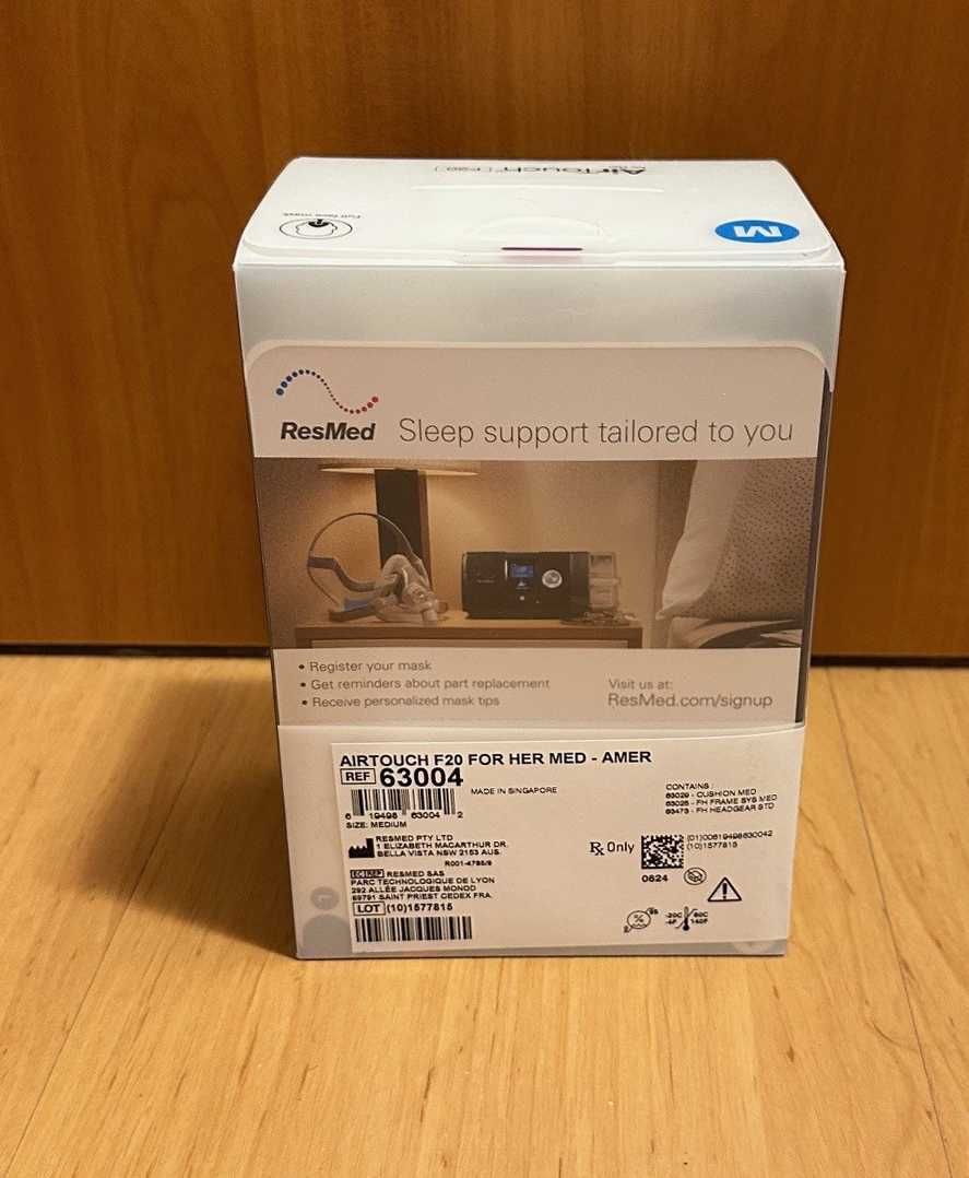 Лицева CPAP маска AirTouch F20 ResMed / ResMed UltraSoft / Memory Foam