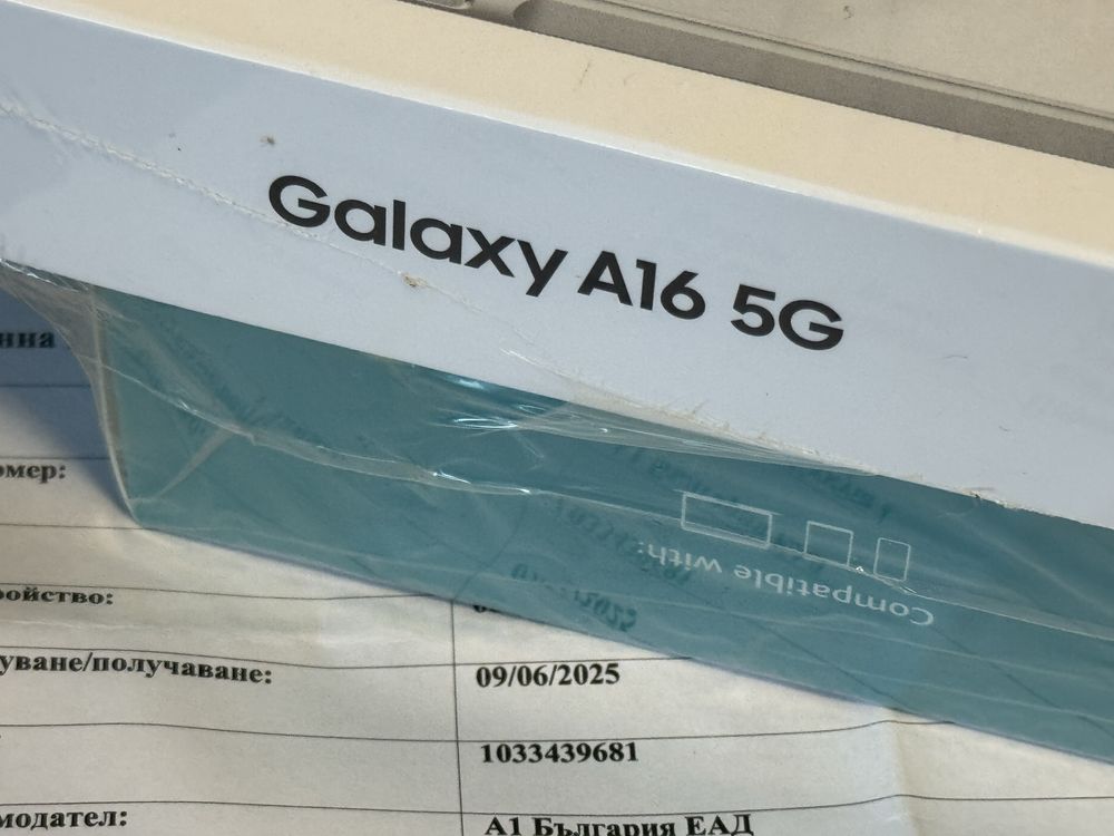 ***ЗАПЕЧАТАН 128GB Samsung A16 5G + Mode Гаранция А1 2027 Gray
