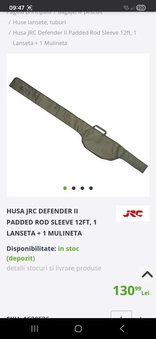 Combo 3 X Carp Spirit Magnum x5, okuma obsidian , husa JRC