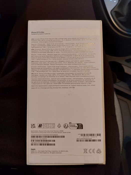 Iphone 15 Pro Max Blue Titanium 256 Gb