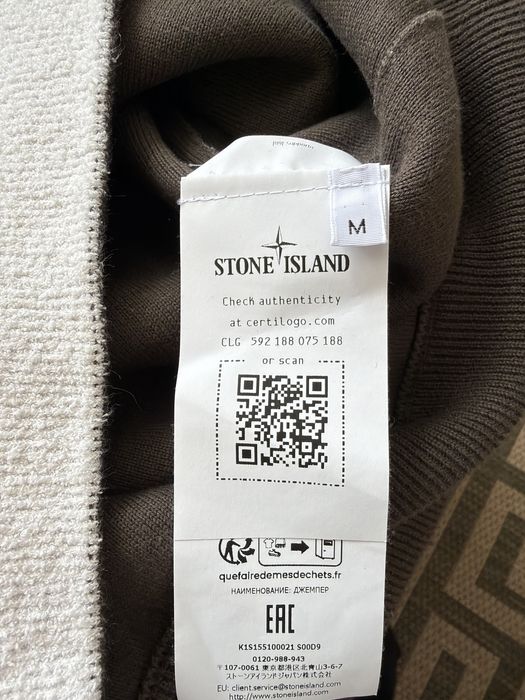 Stone island double face sweater