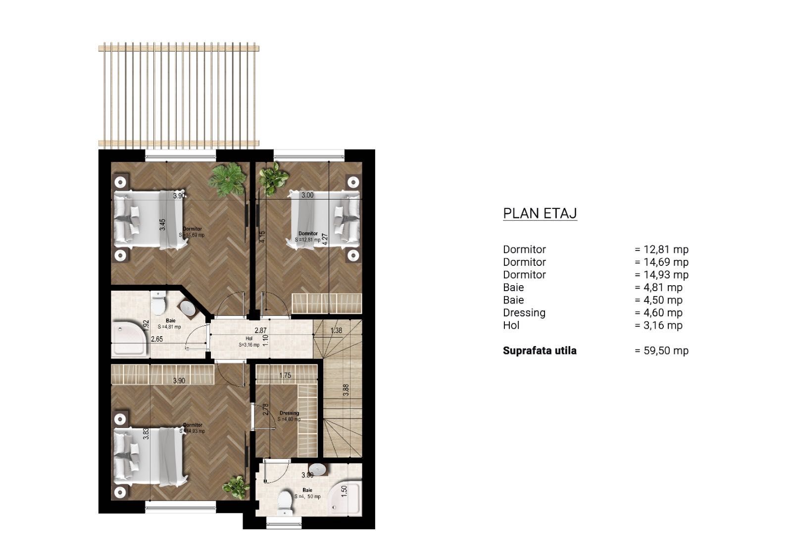 Casa Parter + Etaj | 350 mp curte | Cernica - Balaceanca