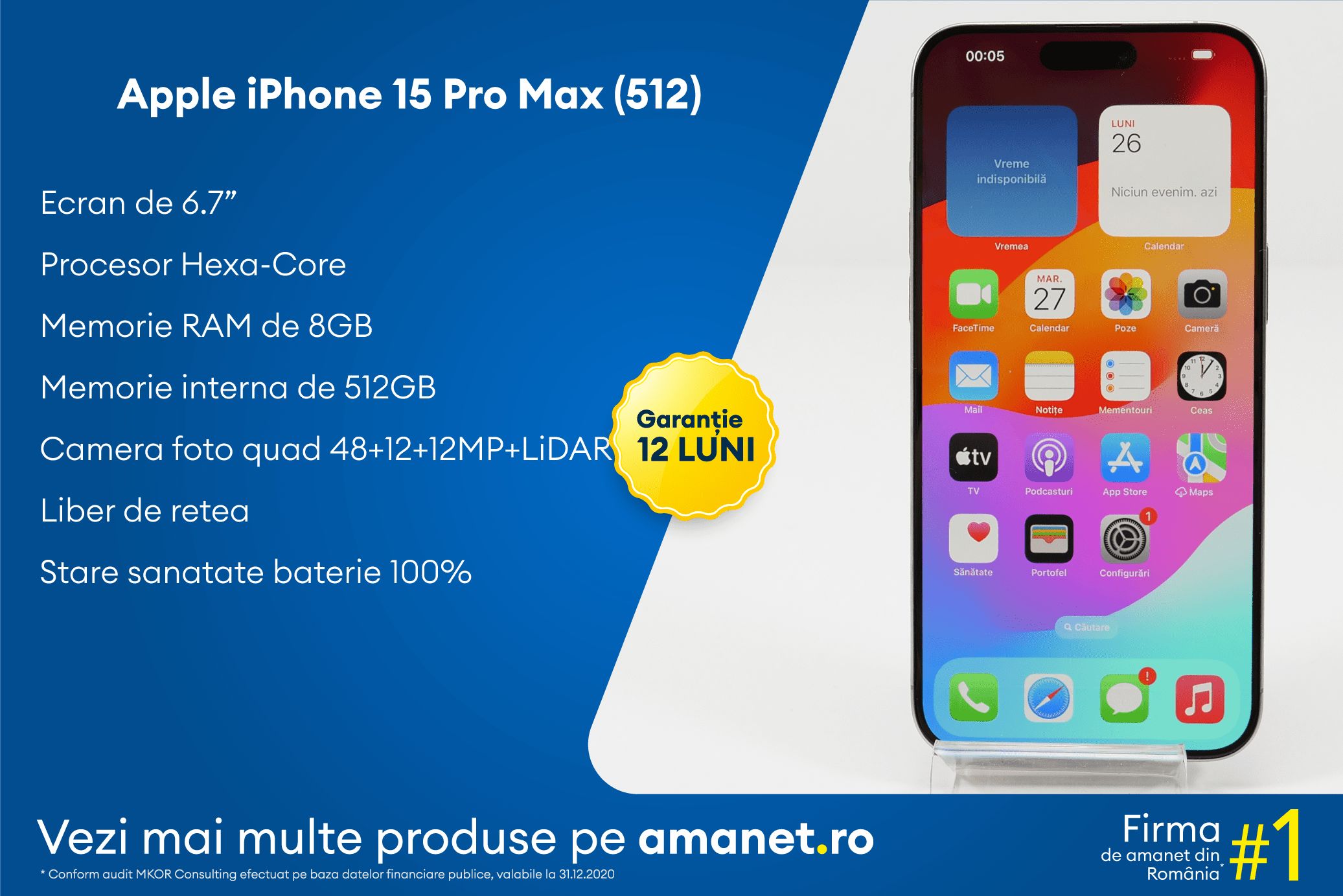 Apple iPhone 15 Pro Max (512) - BSG Amanet & Exchange