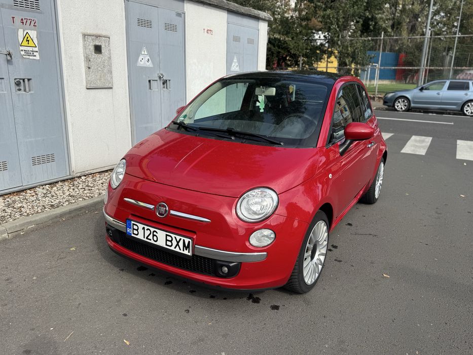 Fiat 500 cutie AUTOMATA,Panoramic,Aer Conditionat,euro6,An 10.2014