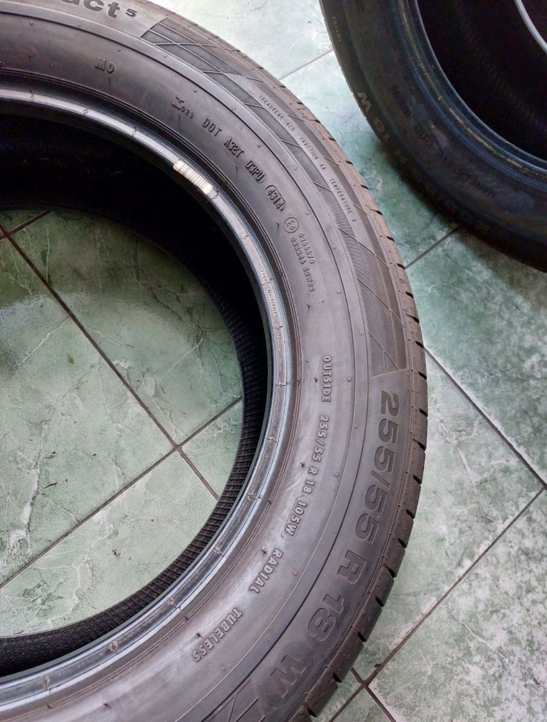 2 anvelope 255/55 R18 Continental profil 6.5 mm