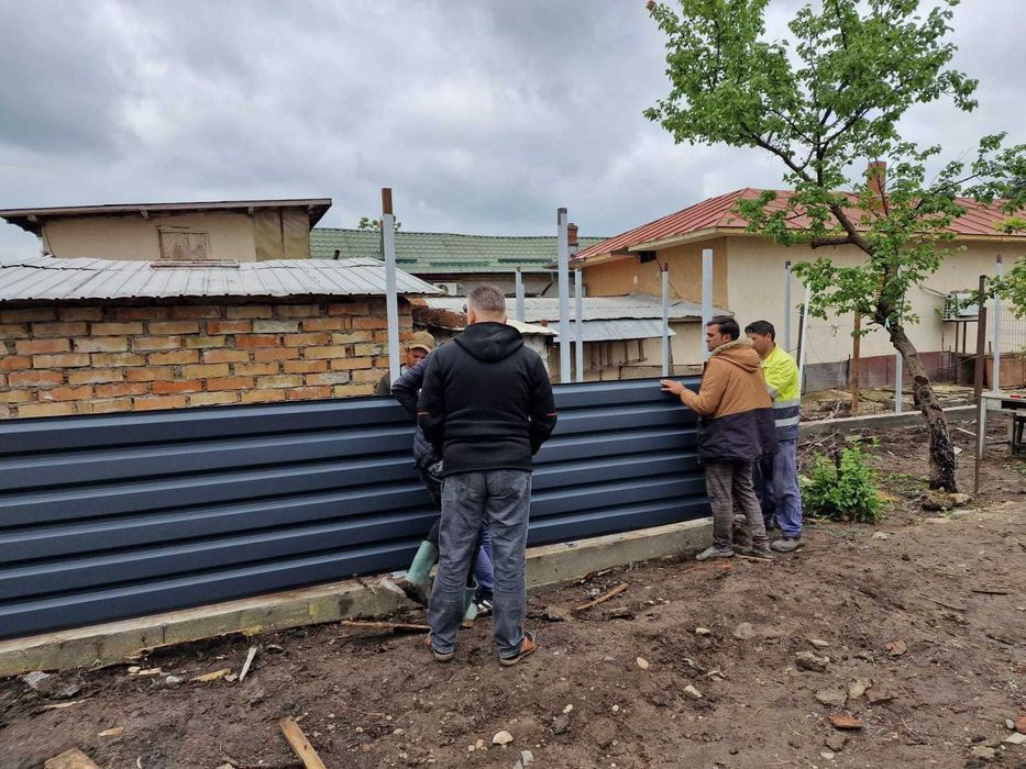 Construim garduri din tabla cutata, plasa bordurata,sipca metalica