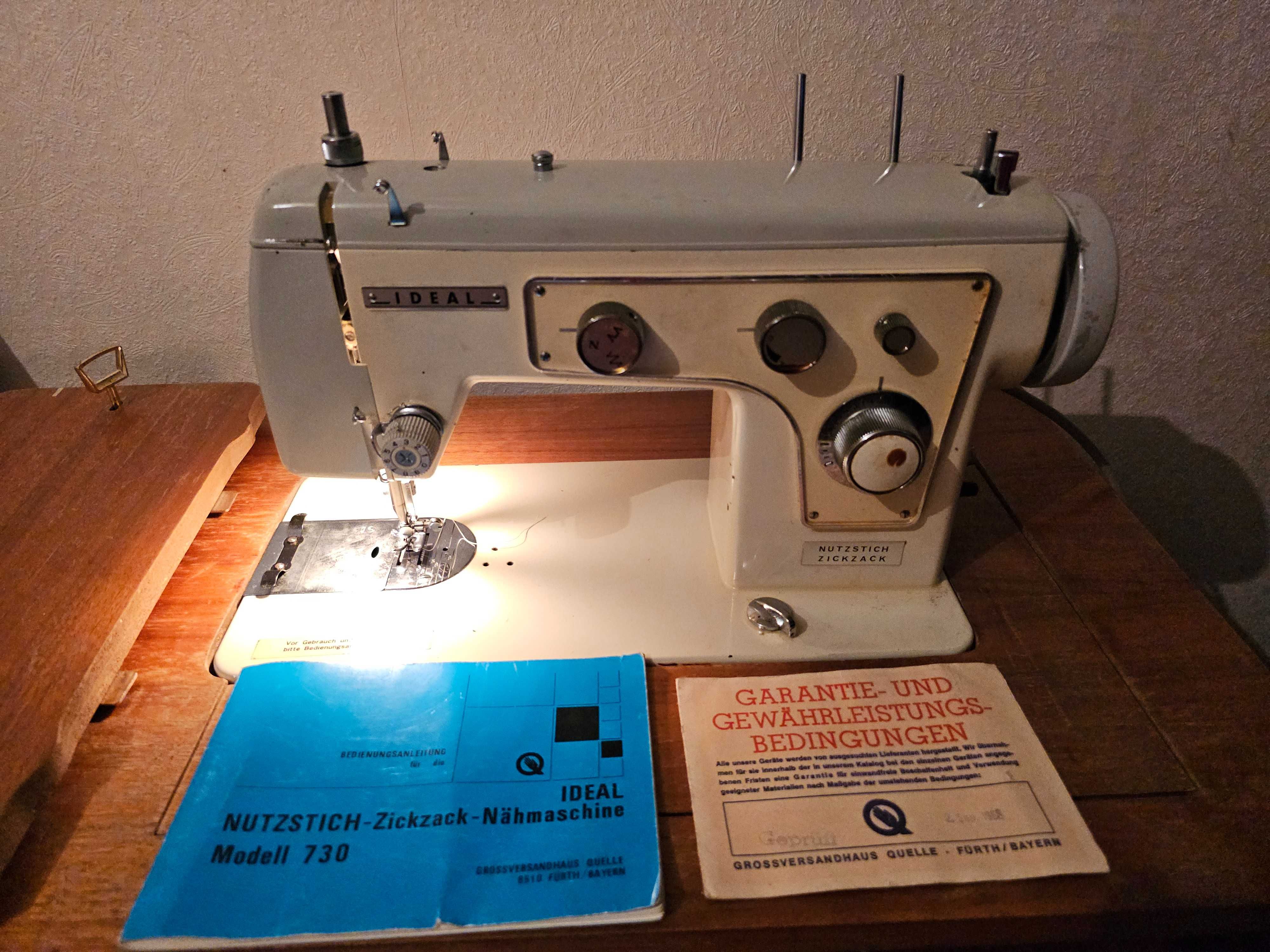 Ретро шевна машина Ideal 730 с шкафче 1968г.
