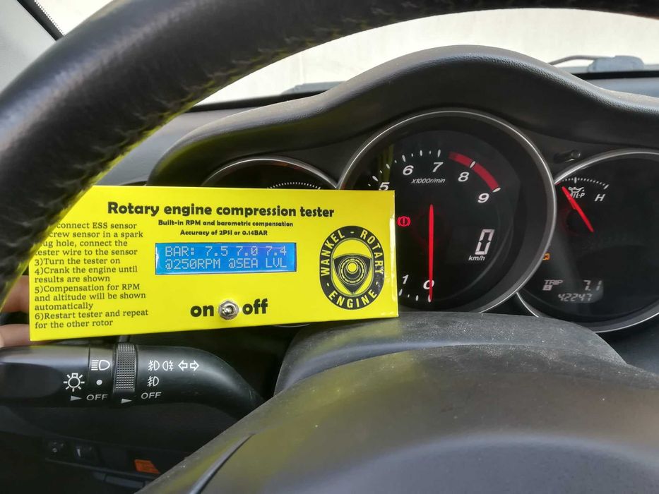 Test compresie rotativ wankel Mazda RX8 tester diagnoza
