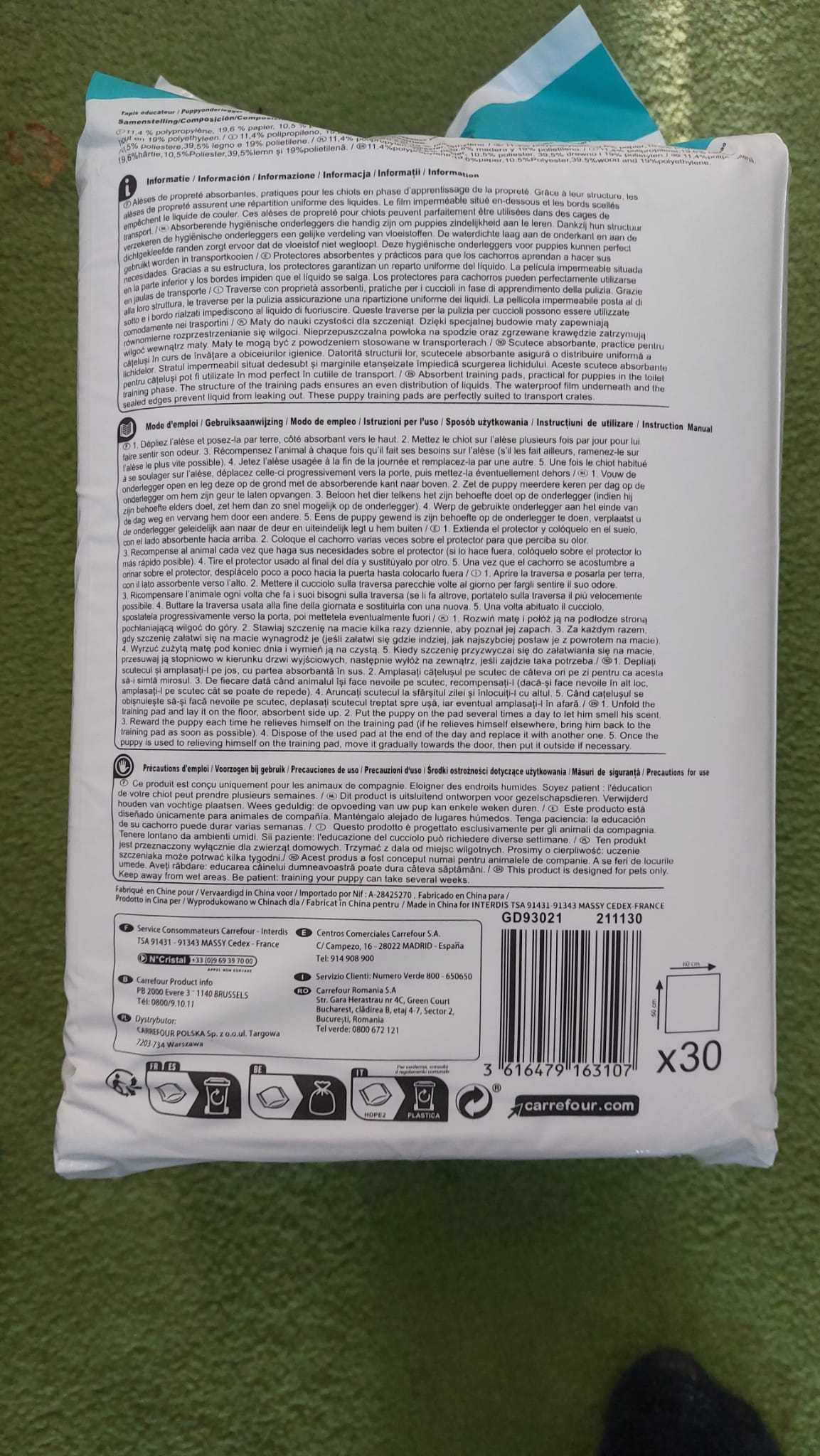 Scutece absorbante pentru catelusi (3 pachete)
