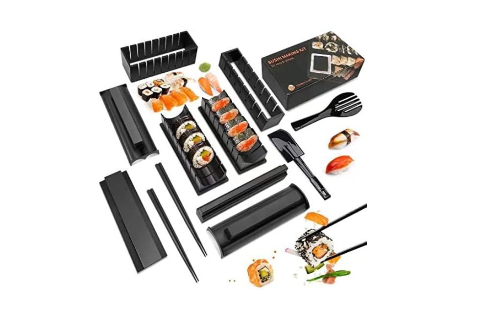 Set complet preparare sushi, plastic premium din 12 piese, Negociabil