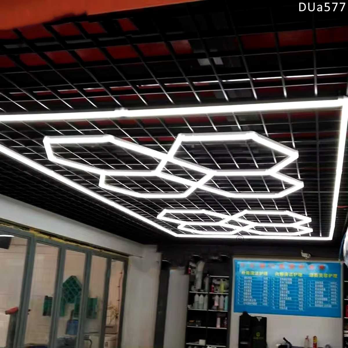 LED осветление таван гараж Пчелна пита лед светлина лампа  ярка работа