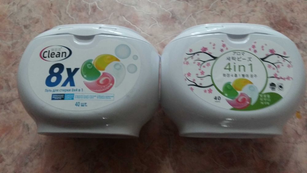 Капсулы для стирки 8in 1(40 и 36 штук)