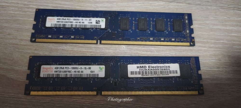 Продам 2 оперативные памяти DDR 3 по 4гб