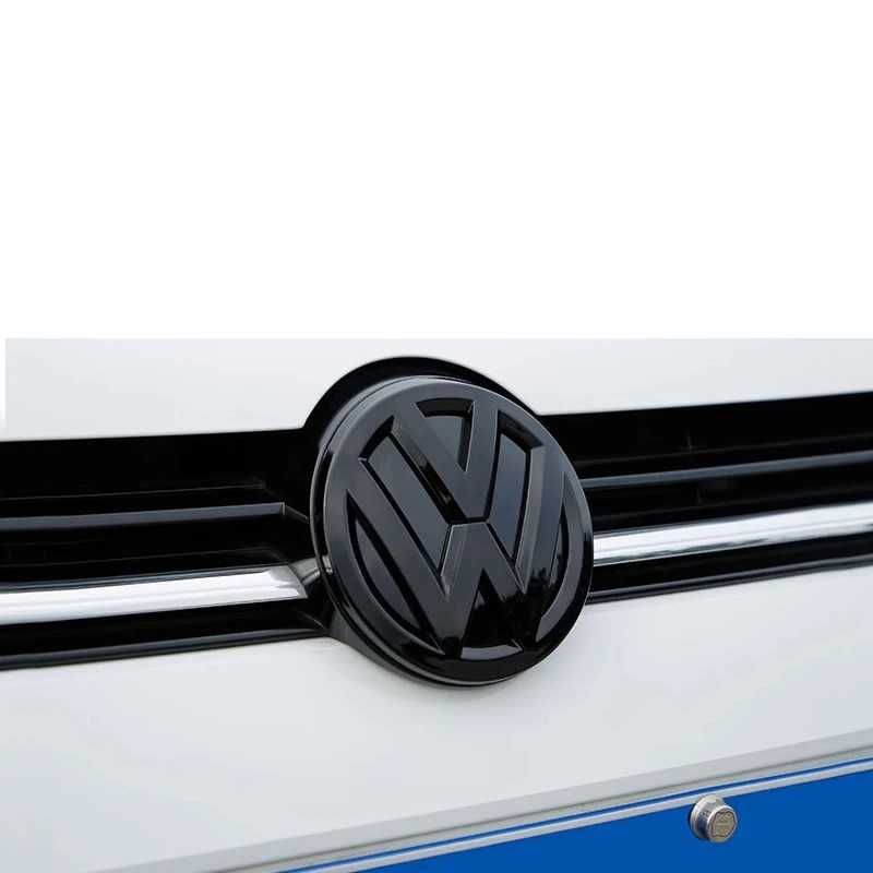 Set 2 Embleme Fata Spate Negru Lucios Volkswagen VW Golf 7.5, 2018-20