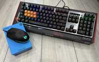 Клавиатура блуди 6760 + мышка logitech g102