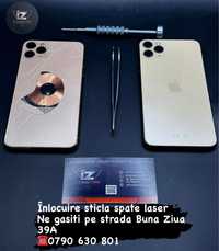 Sticla spate carcasa iphone 8 X 11 12 13 14 15 pro si pro max piese