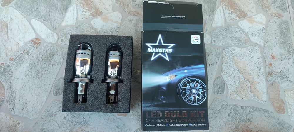 Led крушки h4 с лупи