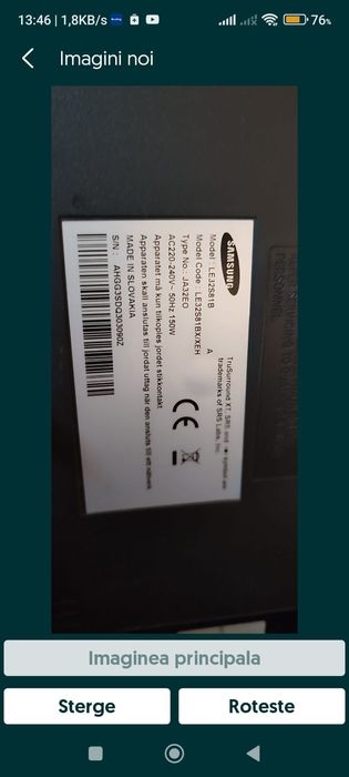 Samsung LE32S81B componente