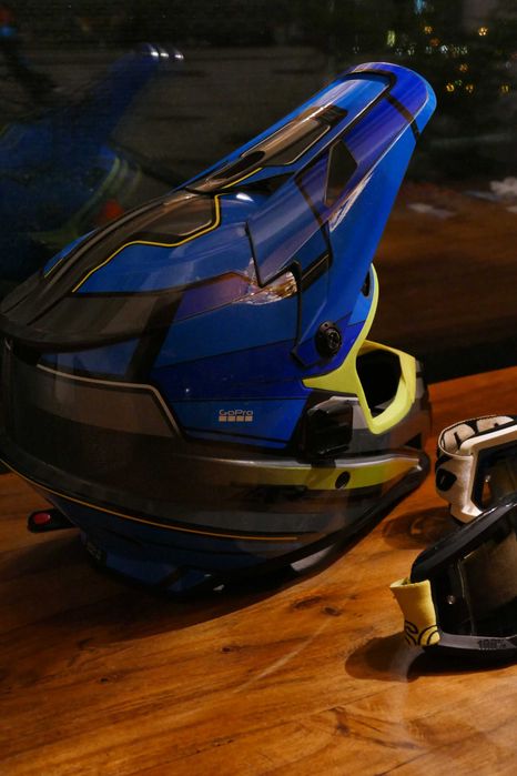 Cască Z1R Rise S + Ochelari 100% + Husqvarna