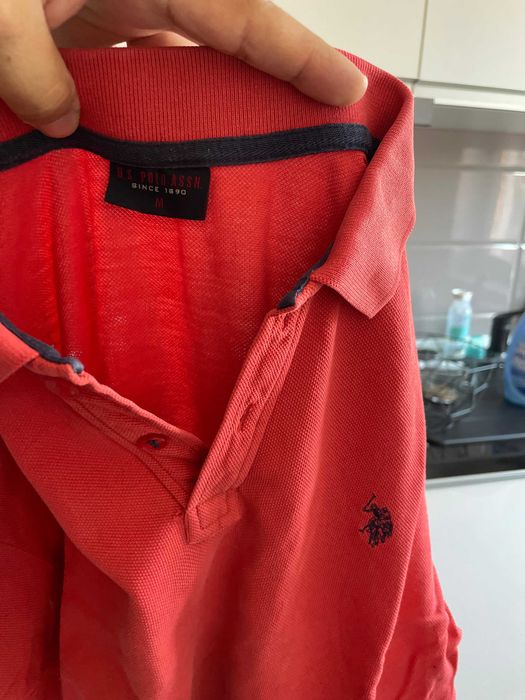 tricou polo rosu original-- marime M