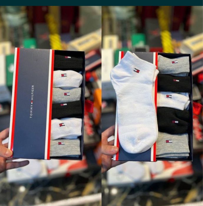 Set 6 sosete Tommy Hilfiger - One Size - 100% bumbac