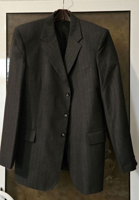 Мужской  пиджак, темносерый, р48