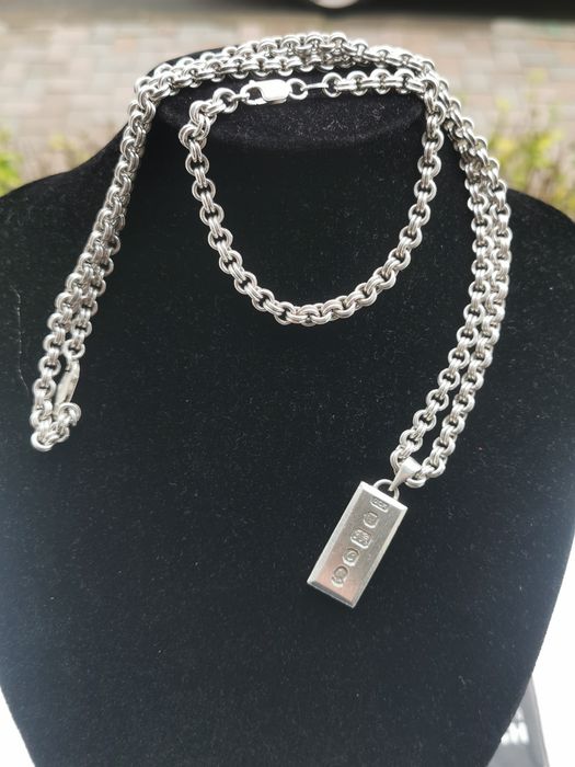 Set Lant Bratara Pandantiv lingou  argint 925 masiv